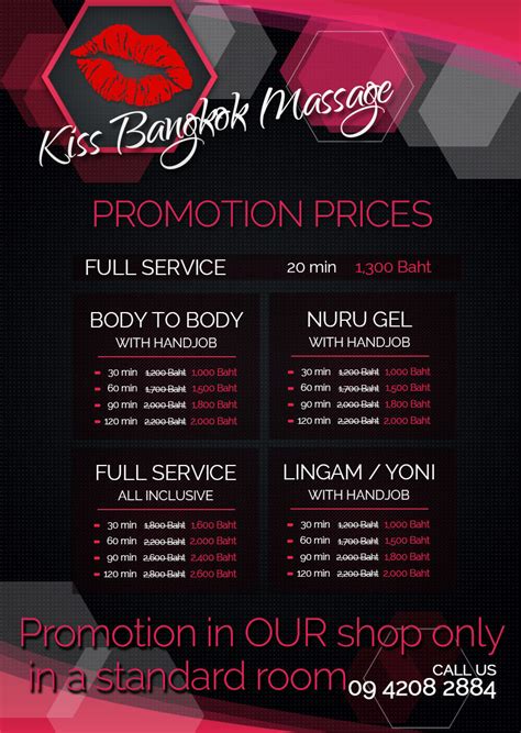 kiss bangkok massage|Price for Erotic Massage Services 